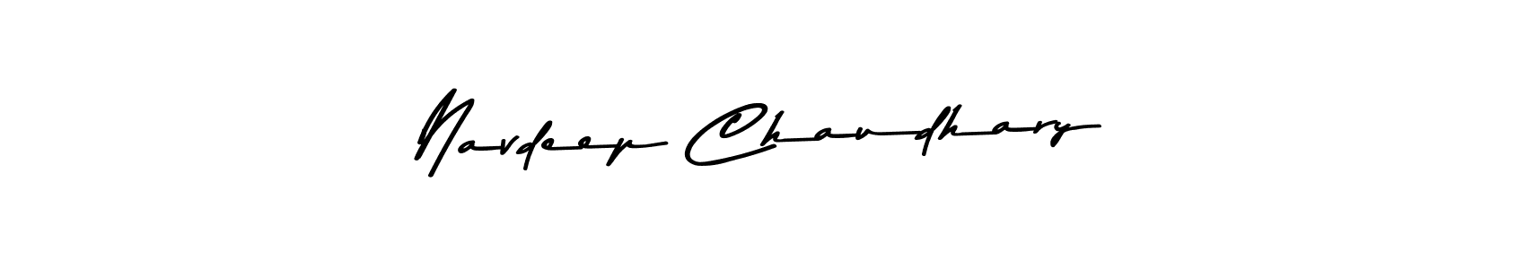 Navdeep Chaudhary stylish signature style. Best Handwritten Sign (Asem Kandis PERSONAL USE) for my name. Handwritten Signature Collection Ideas for my name Navdeep Chaudhary. Navdeep Chaudhary signature style 9 images and pictures png