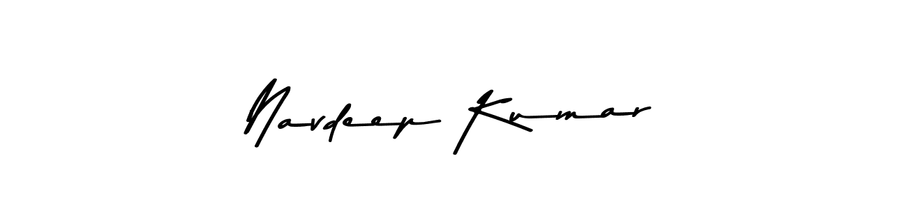 Design your own signature with our free online signature maker. With this signature software, you can create a handwritten (Asem Kandis PERSONAL USE) signature for name Navdeep Kumar. Navdeep Kumar signature style 9 images and pictures png