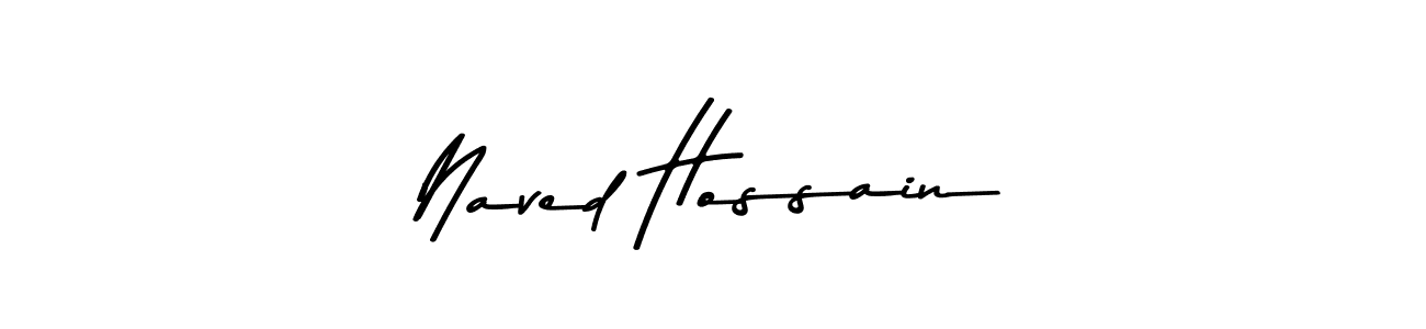 The best way (Asem Kandis PERSONAL USE) to make a short signature is to pick only two or three words in your name. The name Naved Hossain include a total of six letters. For converting this name. Naved Hossain signature style 9 images and pictures png