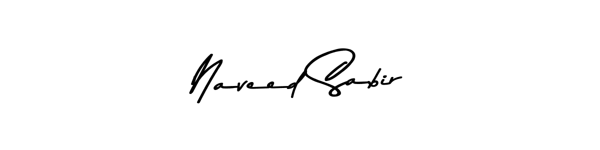 Design your own signature with our free online signature maker. With this signature software, you can create a handwritten (Asem Kandis PERSONAL USE) signature for name Naveed Sabir. Naveed Sabir signature style 9 images and pictures png