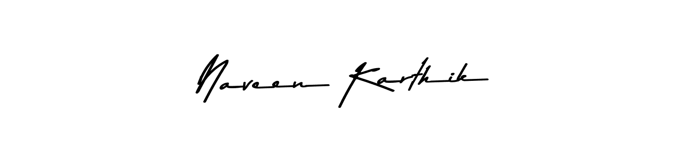 Use a signature maker to create a handwritten signature online. With this signature software, you can design (Asem Kandis PERSONAL USE) your own signature for name Naveen Karthik. Naveen Karthik signature style 9 images and pictures png