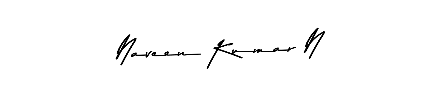 How to make Naveen Kumar N signature? Asem Kandis PERSONAL USE is a professional autograph style. Create handwritten signature for Naveen Kumar N name. Naveen Kumar N signature style 9 images and pictures png