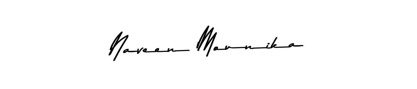 The best way (Asem Kandis PERSONAL USE) to make a short signature is to pick only two or three words in your name. The name Naveen Mounika include a total of six letters. For converting this name. Naveen Mounika signature style 9 images and pictures png