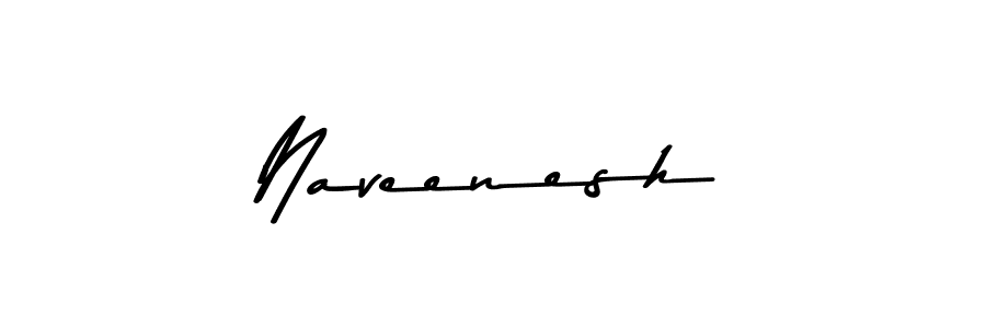 Design your own signature with our free online signature maker. With this signature software, you can create a handwritten (Asem Kandis PERSONAL USE) signature for name Naveenesh. Naveenesh signature style 9 images and pictures png