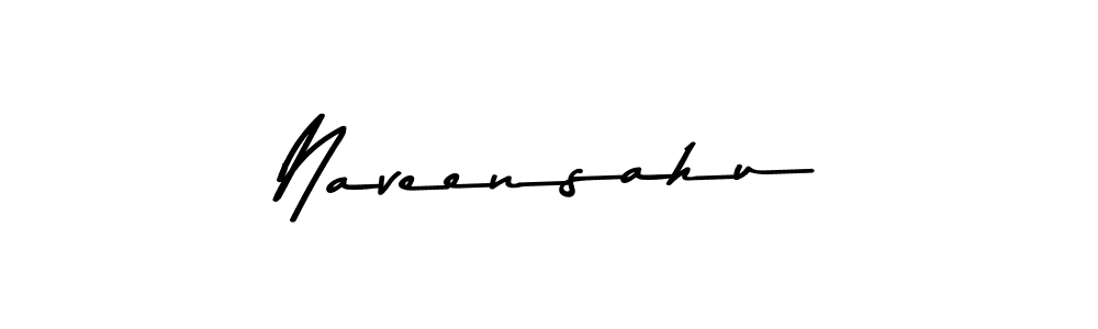 Make a beautiful signature design for name Naveensahu. With this signature (Asem Kandis PERSONAL USE) style, you can create a handwritten signature for free. Naveensahu signature style 9 images and pictures png