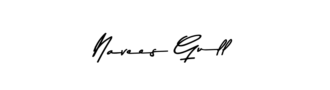 How to make Navees Gull name signature. Use Asem Kandis PERSONAL USE style for creating short signs online. This is the latest handwritten sign. Navees Gull signature style 9 images and pictures png