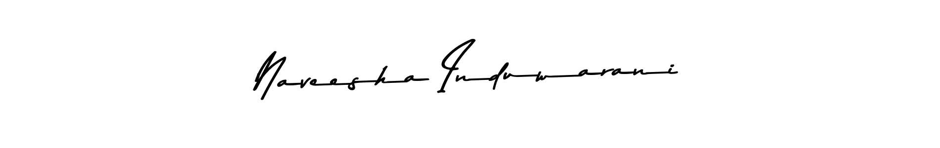 Make a beautiful signature design for name Naveesha Induwarani. With this signature (Asem Kandis PERSONAL USE) style, you can create a handwritten signature for free. Naveesha Induwarani signature style 9 images and pictures png