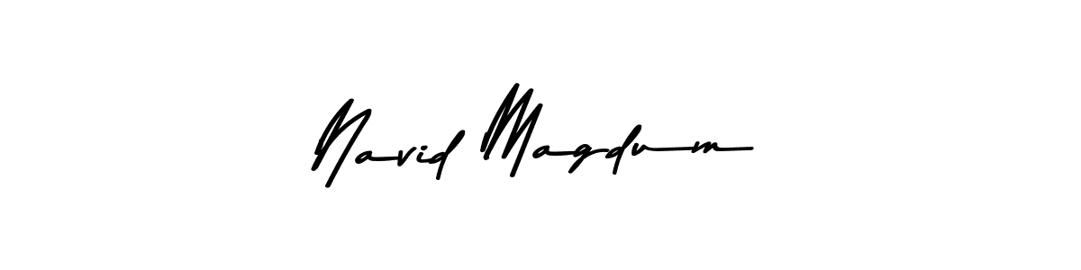 Also we have Navid Magdum name is the best signature style. Create professional handwritten signature collection using Asem Kandis PERSONAL USE autograph style. Navid Magdum signature style 9 images and pictures png