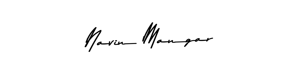 This is the best signature style for the Navin Mangar name. Also you like these signature font (Asem Kandis PERSONAL USE). Mix name signature. Navin Mangar signature style 9 images and pictures png