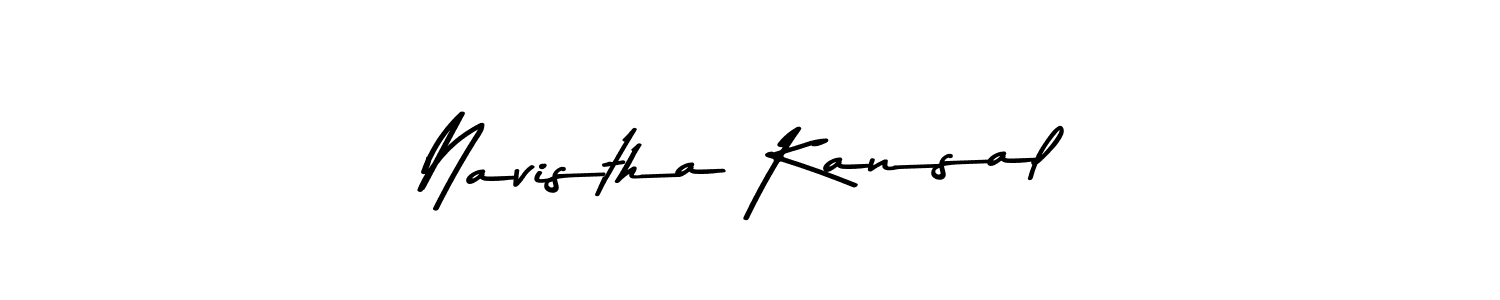 Make a beautiful signature design for name Navistha Kansal. Use this online signature maker to create a handwritten signature for free. Navistha Kansal signature style 9 images and pictures png