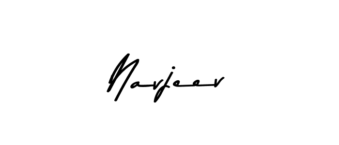 How to make Navjeev signature? Asem Kandis PERSONAL USE is a professional autograph style. Create handwritten signature for Navjeev name. Navjeev signature style 9 images and pictures png