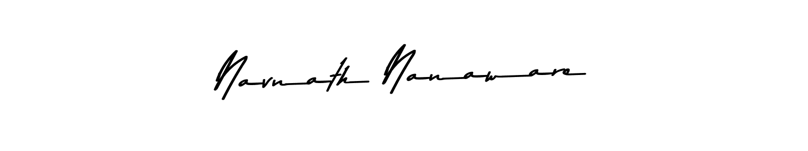 How to make Navnath Nanaware signature? Asem Kandis PERSONAL USE is a professional autograph style. Create handwritten signature for Navnath Nanaware name. Navnath Nanaware signature style 9 images and pictures png