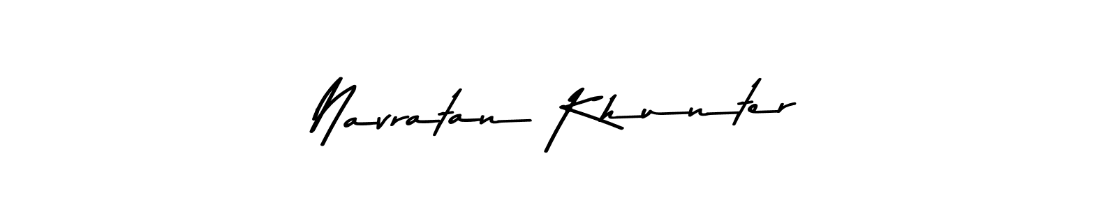 Here are the top 10 professional signature styles for the name Navratan Khunter. These are the best autograph styles you can use for your name. Navratan Khunter signature style 9 images and pictures png