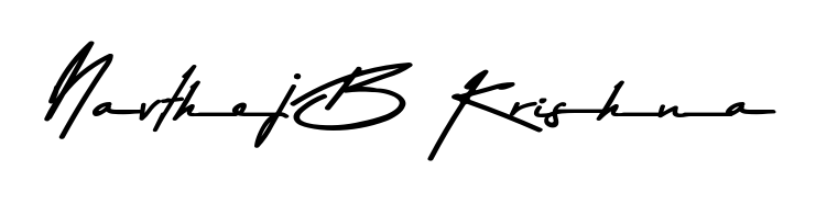 Get inspired by this graceful Asem Kandis PERSONAL USE signature style for name Navthej B Krishna. Smooth loops and balanced proportions for everyday use. Navthej B Krishna signature style 9 images and pictures png