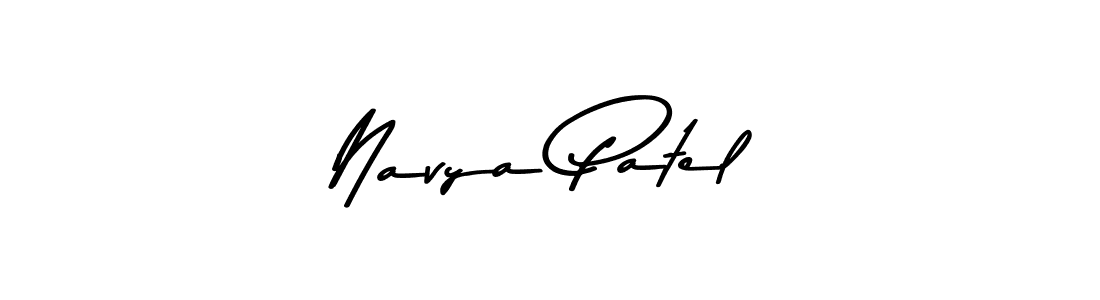 Use a signature maker to create a handwritten signature online. With this signature software, you can design (Asem Kandis PERSONAL USE) your own signature for name Navya Patel. Navya Patel signature style 9 images and pictures png