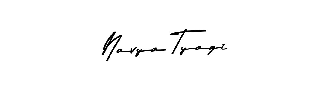 Make a beautiful signature design for name Navya Tyagi. With this signature (Asem Kandis PERSONAL USE) style, you can create a handwritten signature for free. Navya Tyagi signature style 9 images and pictures png