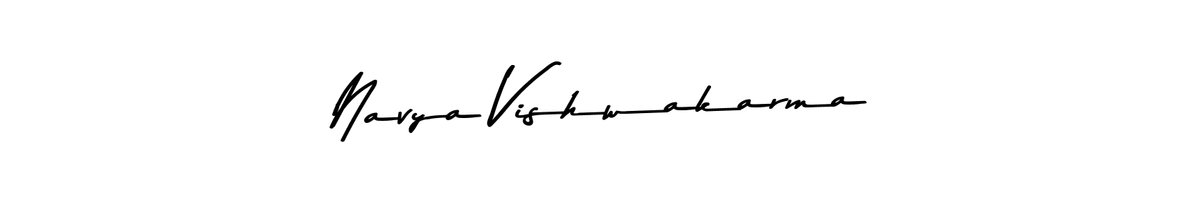 Use a signature maker to create a handwritten signature online. With this signature software, you can design (Asem Kandis PERSONAL USE) your own signature for name Navya Vishwakarma. Navya Vishwakarma signature style 9 images and pictures png