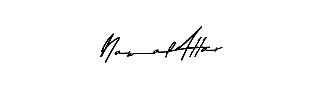 Make a beautiful signature design for name Nawal Attar. With this signature (Asem Kandis PERSONAL USE) style, you can create a handwritten signature for free. Nawal Attar signature style 9 images and pictures png