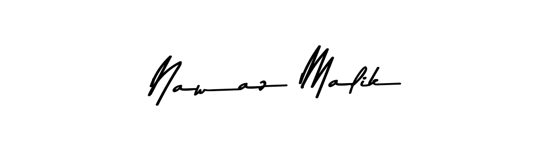 Design your own signature with our free online signature maker. With this signature software, you can create a handwritten (Asem Kandis PERSONAL USE) signature for name Nawaz Malik. Nawaz Malik signature style 9 images and pictures png
