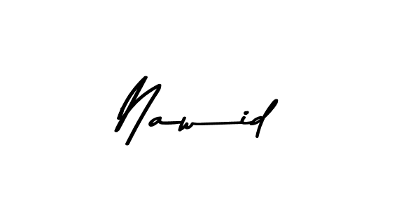 Design your own signature with our free online signature maker. With this signature software, you can create a handwritten (Asem Kandis PERSONAL USE) signature for name Nawid . Nawid  signature style 9 images and pictures png