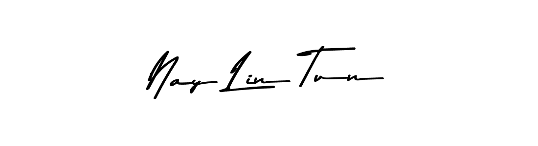 Design your own signature with our free online signature maker. With this signature software, you can create a handwritten (Asem Kandis PERSONAL USE) signature for name Nay Lin Tun. Nay Lin Tun signature style 9 images and pictures png