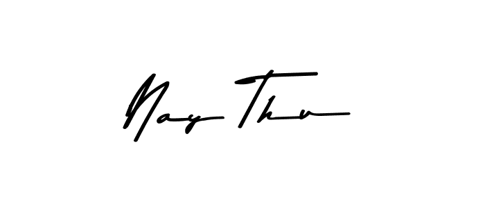 Create a beautiful signature design for name Nay Thu. With this signature (Asem Kandis PERSONAL USE) fonts, you can make a handwritten signature for free. Nay Thu signature style 9 images and pictures png