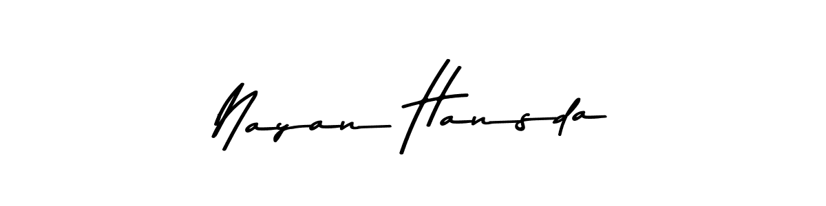 Use a signature maker to create a handwritten signature online. With this signature software, you can design (Asem Kandis PERSONAL USE) your own signature for name Nayan Hansda. Nayan Hansda signature style 9 images and pictures png