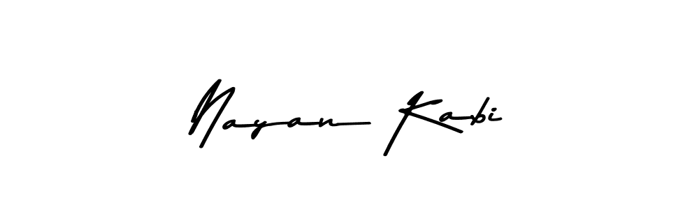 Create a beautiful signature design for name Nayan Kabi. With this signature (Asem Kandis PERSONAL USE) fonts, you can make a handwritten signature for free. Nayan Kabi signature style 9 images and pictures png