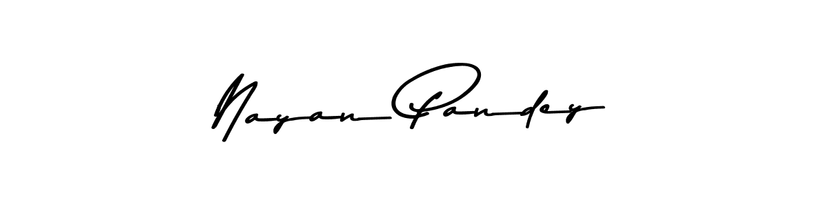 Design your own signature with our free online signature maker. With this signature software, you can create a handwritten (Asem Kandis PERSONAL USE) signature for name Nayan Pandey. Nayan Pandey signature style 9 images and pictures png
