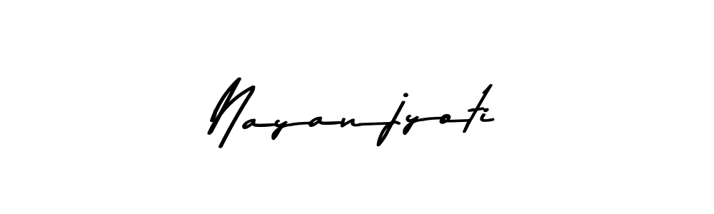 Make a beautiful signature design for name Nayanjyoti. With this signature (Asem Kandis PERSONAL USE) style, you can create a handwritten signature for free. Nayanjyoti signature style 9 images and pictures png