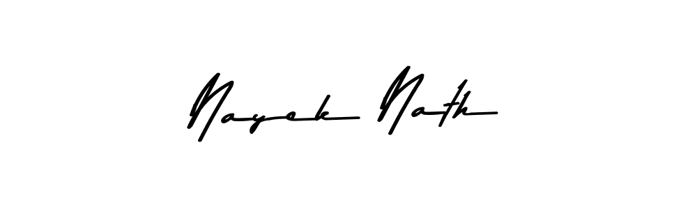 The best way (Asem Kandis PERSONAL USE) to make a short signature is to pick only two or three words in your name. The name Nayek Nath include a total of six letters. For converting this name. Nayek Nath signature style 9 images and pictures png