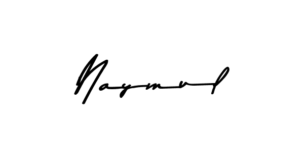 How to make Naymul signature? Asem Kandis PERSONAL USE is a professional autograph style. Create handwritten signature for Naymul name. Naymul signature style 9 images and pictures png