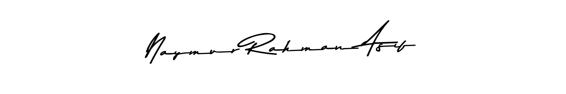 Naymur Rahman Asif stylish signature style. Best Handwritten Sign (Asem Kandis PERSONAL USE) for my name. Handwritten Signature Collection Ideas for my name Naymur Rahman Asif. Naymur Rahman Asif signature style 9 images and pictures png
