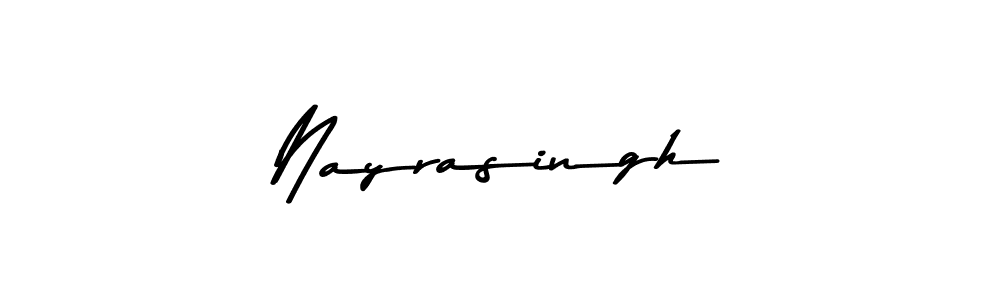Design your own signature with our free online signature maker. With this signature software, you can create a handwritten (Asem Kandis PERSONAL USE) signature for name Nayrasingh. Nayrasingh signature style 9 images and pictures png