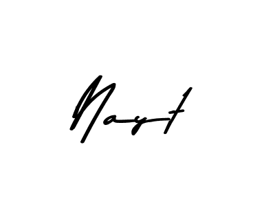 Use a signature maker to create a handwritten signature online. With this signature software, you can design (Asem Kandis PERSONAL USE) your own signature for name Nayt. Nayt signature style 9 images and pictures png