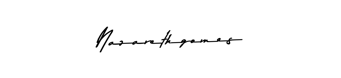 You should practise on your own different ways (Asem Kandis PERSONAL USE) to write your name (Nazarethgomes) in signature. don't let someone else do it for you. Nazarethgomes signature style 9 images and pictures png