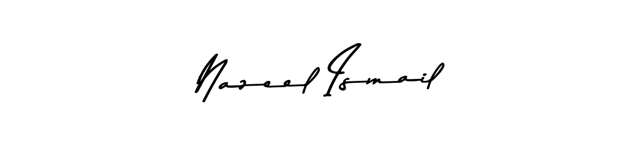 Design your own signature with our free online signature maker. With this signature software, you can create a handwritten (Asem Kandis PERSONAL USE) signature for name Nazeel Ismail. Nazeel Ismail signature style 9 images and pictures png