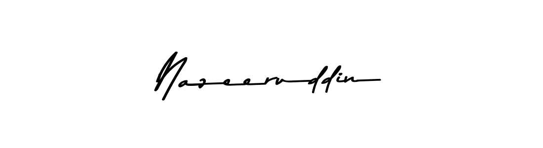 Create a beautiful signature design for name Nazeeruddin. With this signature (Asem Kandis PERSONAL USE) fonts, you can make a handwritten signature for free. Nazeeruddin signature style 9 images and pictures png