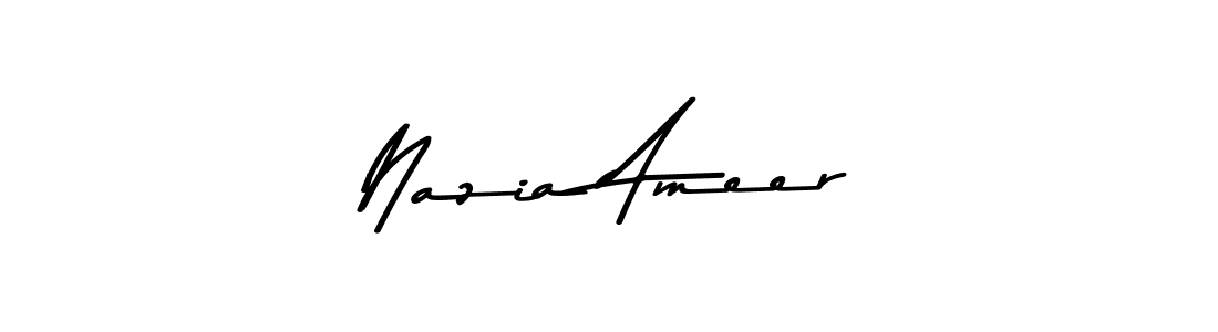 Here are the top 10 professional signature styles for the name Nazia Ameer. These are the best autograph styles you can use for your name. Nazia Ameer signature style 9 images and pictures png
