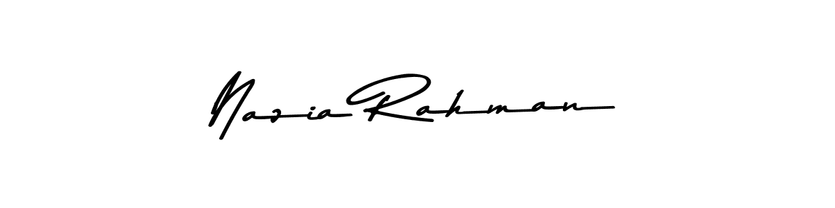 The best way (Asem Kandis PERSONAL USE) to make a short signature is to pick only two or three words in your name. The name Nazia Rahman include a total of six letters. For converting this name. Nazia Rahman signature style 9 images and pictures png