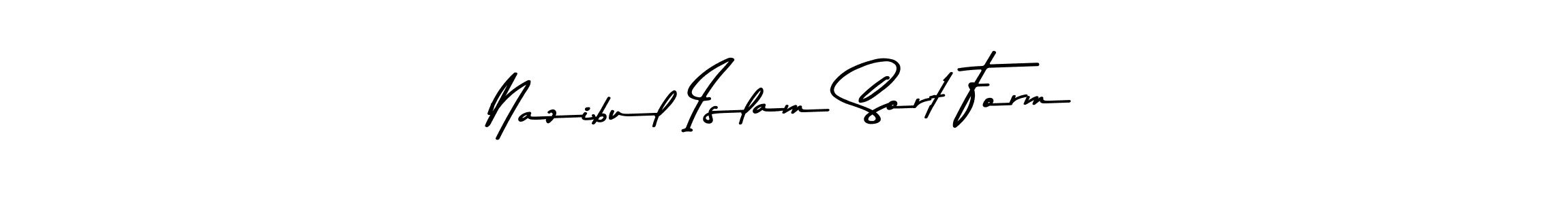Use a signature maker to create a handwritten signature online. With this signature software, you can design (Asem Kandis PERSONAL USE) your own signature for name Nazibul Islam Sort Form. Nazibul Islam Sort Form signature style 9 images and pictures png