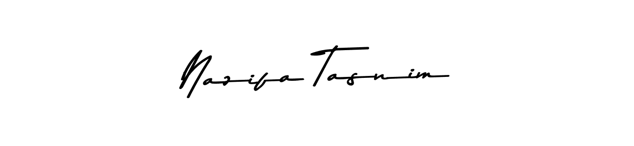 Design your own signature with our free online signature maker. With this signature software, you can create a handwritten (Asem Kandis PERSONAL USE) signature for name Nazifa Tasnim. Nazifa Tasnim signature style 9 images and pictures png