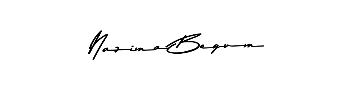 Make a beautiful signature design for name Nazima Begum. With this signature (Asem Kandis PERSONAL USE) style, you can create a handwritten signature for free. Nazima Begum signature style 9 images and pictures png