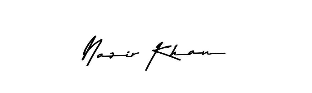 The best way (Asem Kandis PERSONAL USE) to make a short signature is to pick only two or three words in your name. The name Nazir Khan include a total of six letters. For converting this name. Nazir Khan signature style 9 images and pictures png