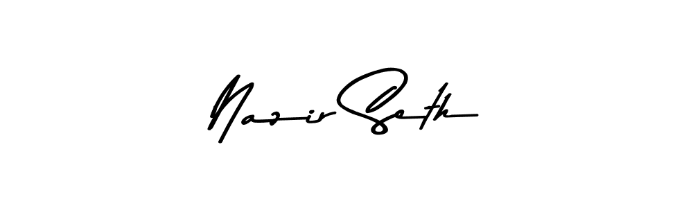 How to Draw Nazir Seth signature style? Asem Kandis PERSONAL USE is a latest design signature styles for name Nazir Seth. Nazir Seth signature style 9 images and pictures png