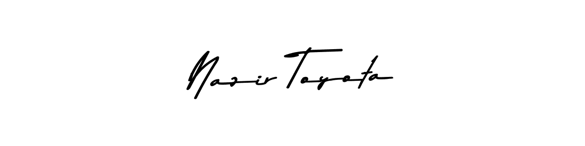 Make a beautiful signature design for name Nazir Toyota. Use this online signature maker to create a handwritten signature for free. Nazir Toyota signature style 9 images and pictures png