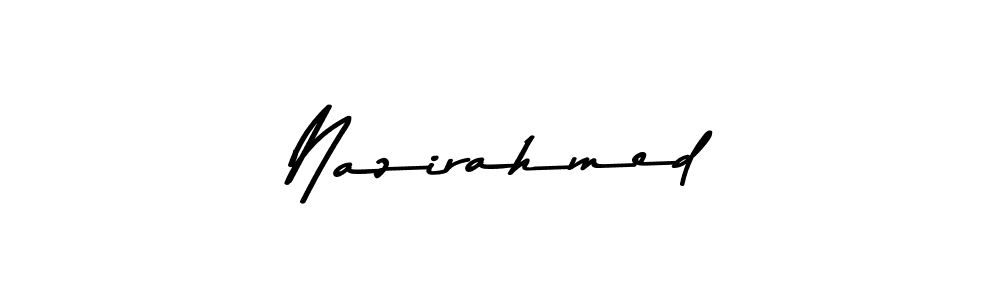 Asem Kandis PERSONAL USE is a professional signature style that is perfect for those who want to add a touch of class to their signature. It is also a great choice for those who want to make their signature more unique. Get Nazirahmed name to fancy signature for free. Nazirahmed signature style 9 images and pictures png
