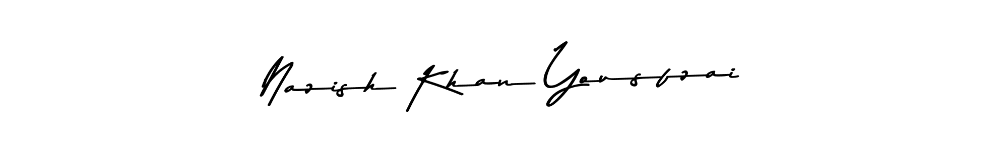 Also You can easily find your signature by using the search form. We will create Nazish Khan Yousfzai name handwritten signature images for you free of cost using Asem Kandis PERSONAL USE sign style. Nazish Khan Yousfzai signature style 9 images and pictures png