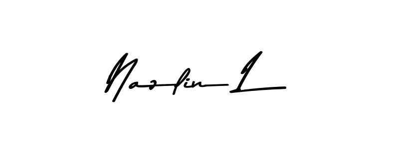 Similarly Asem Kandis PERSONAL USE is the best handwritten signature design. Signature creator online .You can use it as an online autograph creator for name Nazlin L. Nazlin L signature style 9 images and pictures png