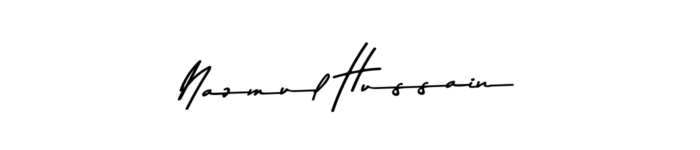 Make a beautiful signature design for name Nazmul Hussain. With this signature (Asem Kandis PERSONAL USE) style, you can create a handwritten signature for free. Nazmul Hussain signature style 9 images and pictures png